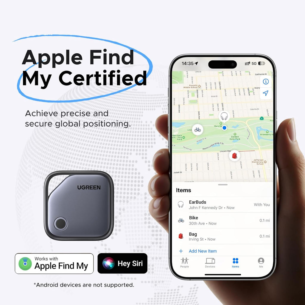 UGREEN FineTrack Air Tracker Tags (iOS Only) 4 Pack Key Finder