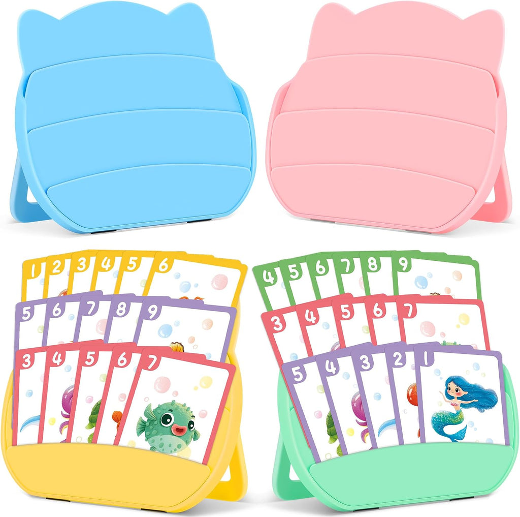 4 Pack Card Holders for Playing Cards, Playing Card Holder (Multicolor)