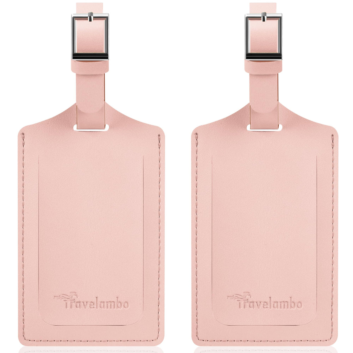 Travelambo 2 Pack Luggage Tags for Suitcases Airplane Travel Essentials