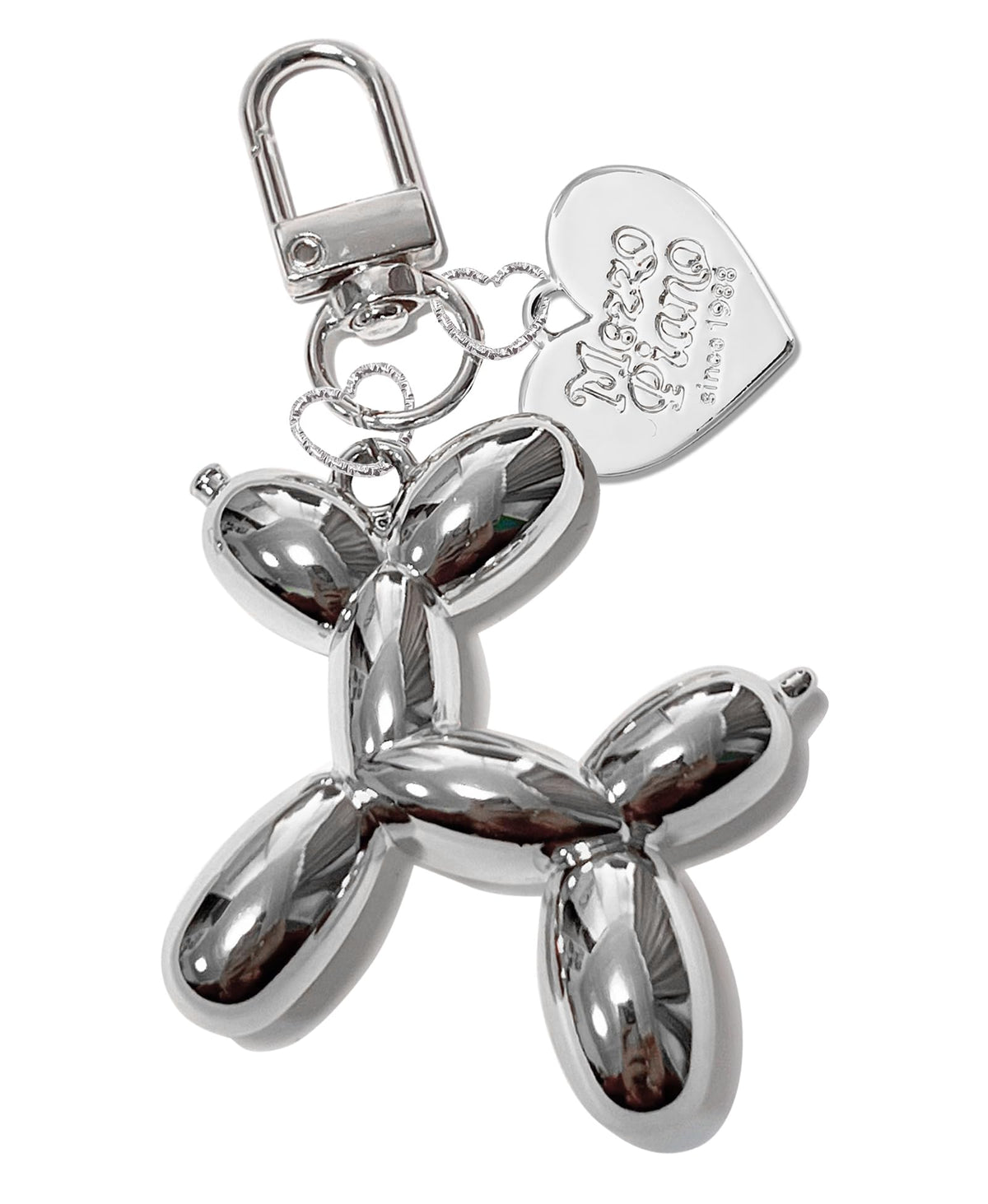 LAEKOU Jelly Balloon Dog Keychain for Women, Cute Bag Charms Key Chain