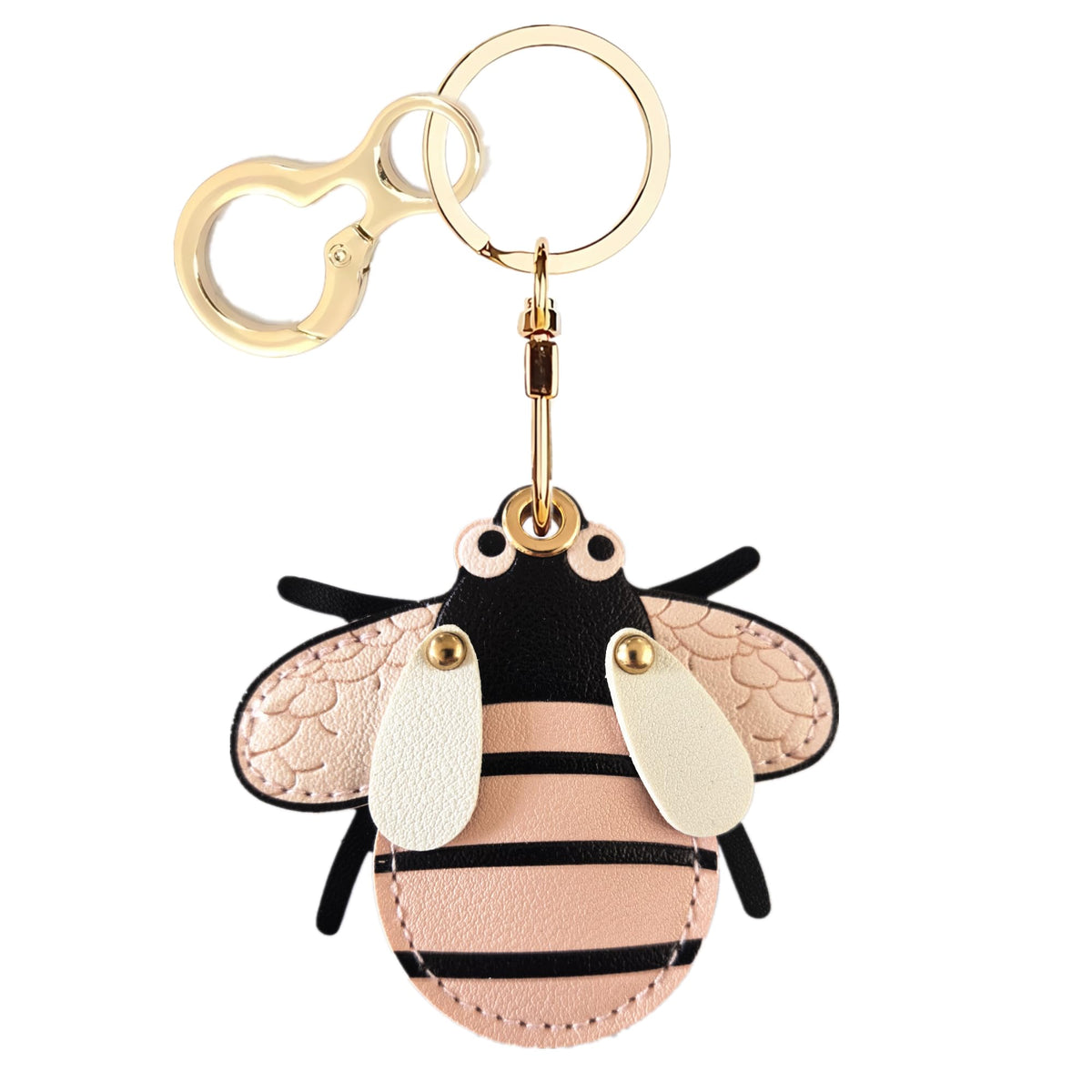 Leather Keychain holder Protective Case Compatible with Apple AirTag