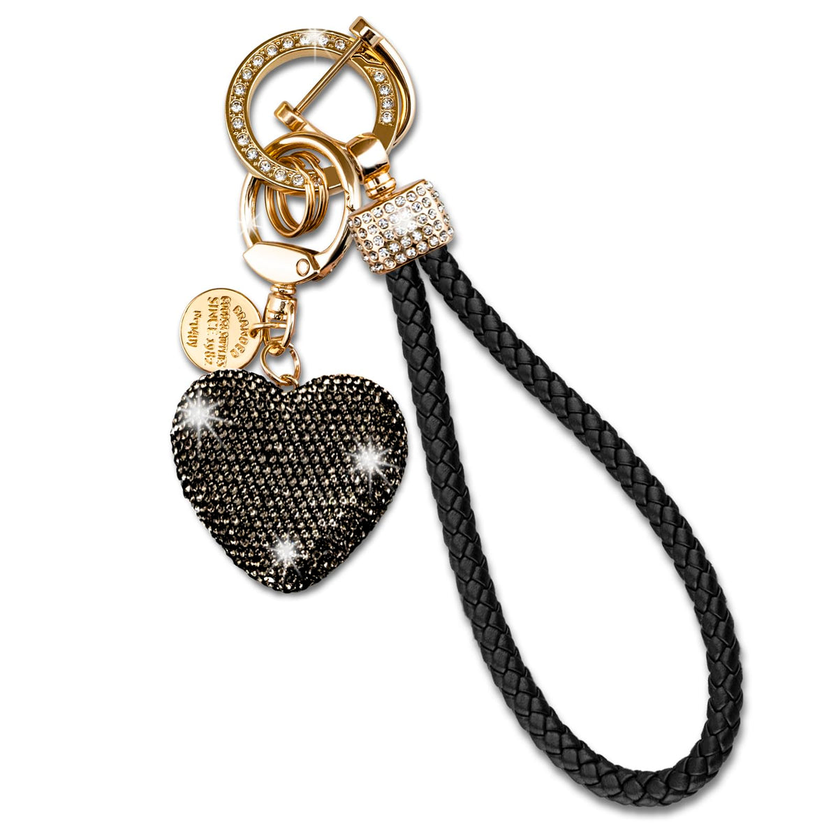 Heart Keychain Wristlet Bling Keychains For Women Key Chain For Car Keys