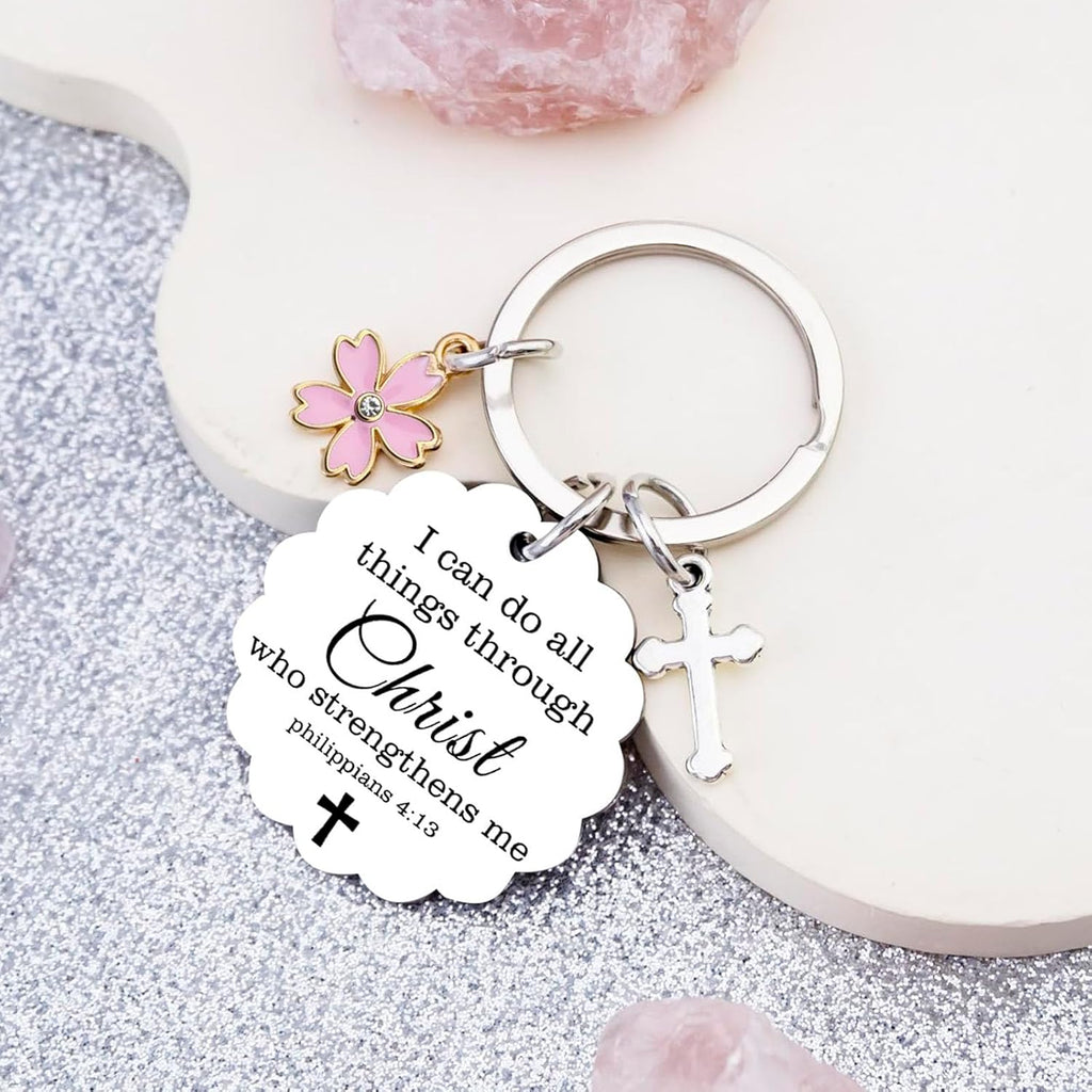 Religious Keychain Gifts for Women Faith Based Gifts for Christian Women