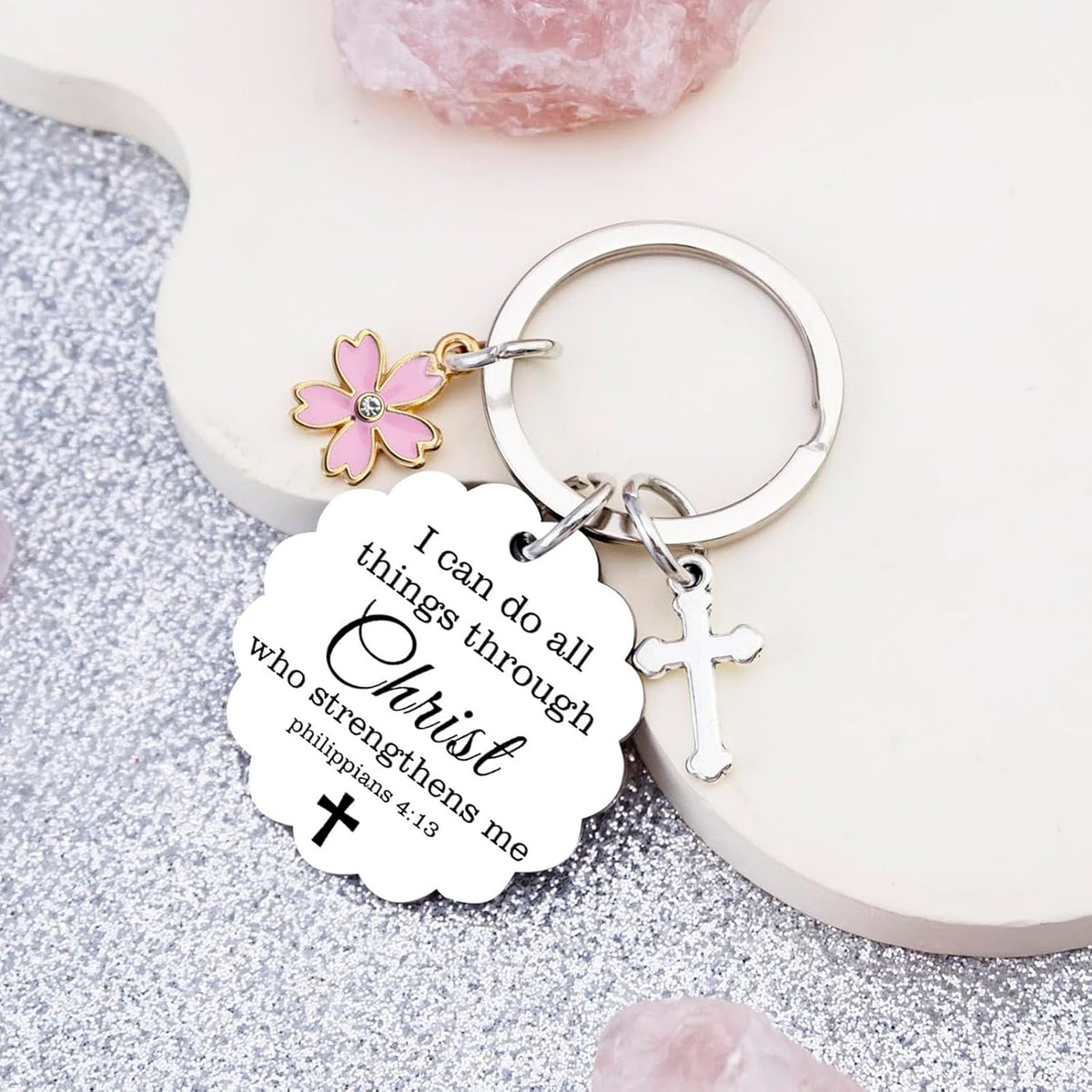 Religious Keychain Gifts for Women Faith Based Gifts for Christian Women