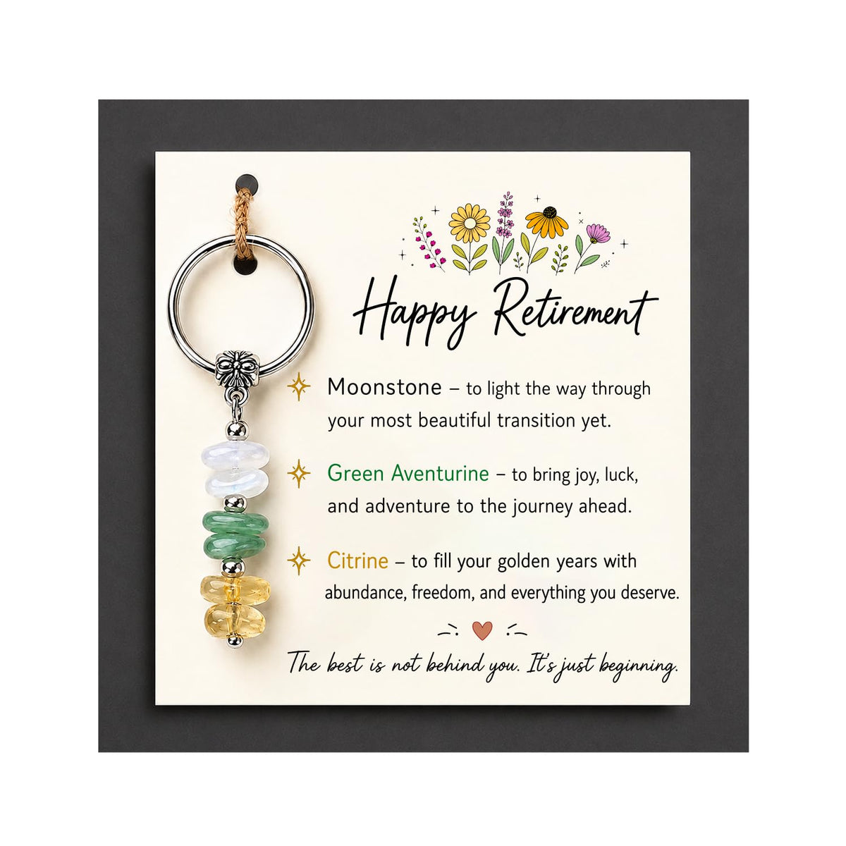Retirement Gift For Woman, Keychain For Friend, Coworker, Teacher, Nurse