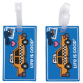 LIFE IS GOOD 2 Piece Vegan Leather Luggage Tags