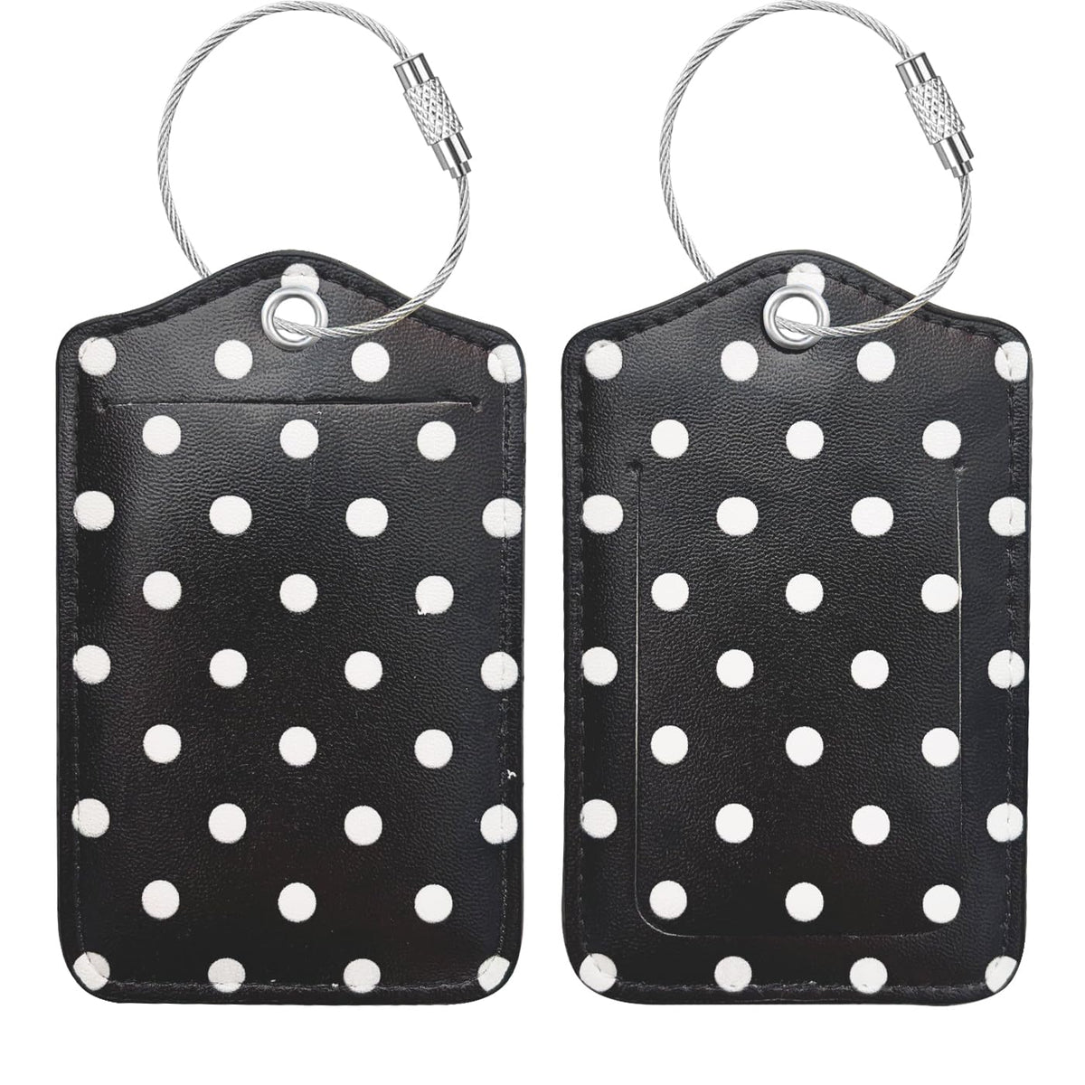 Luggage Tag, Premium Faux Leather Travel ID Tag, Stylish Suitcase Accessory