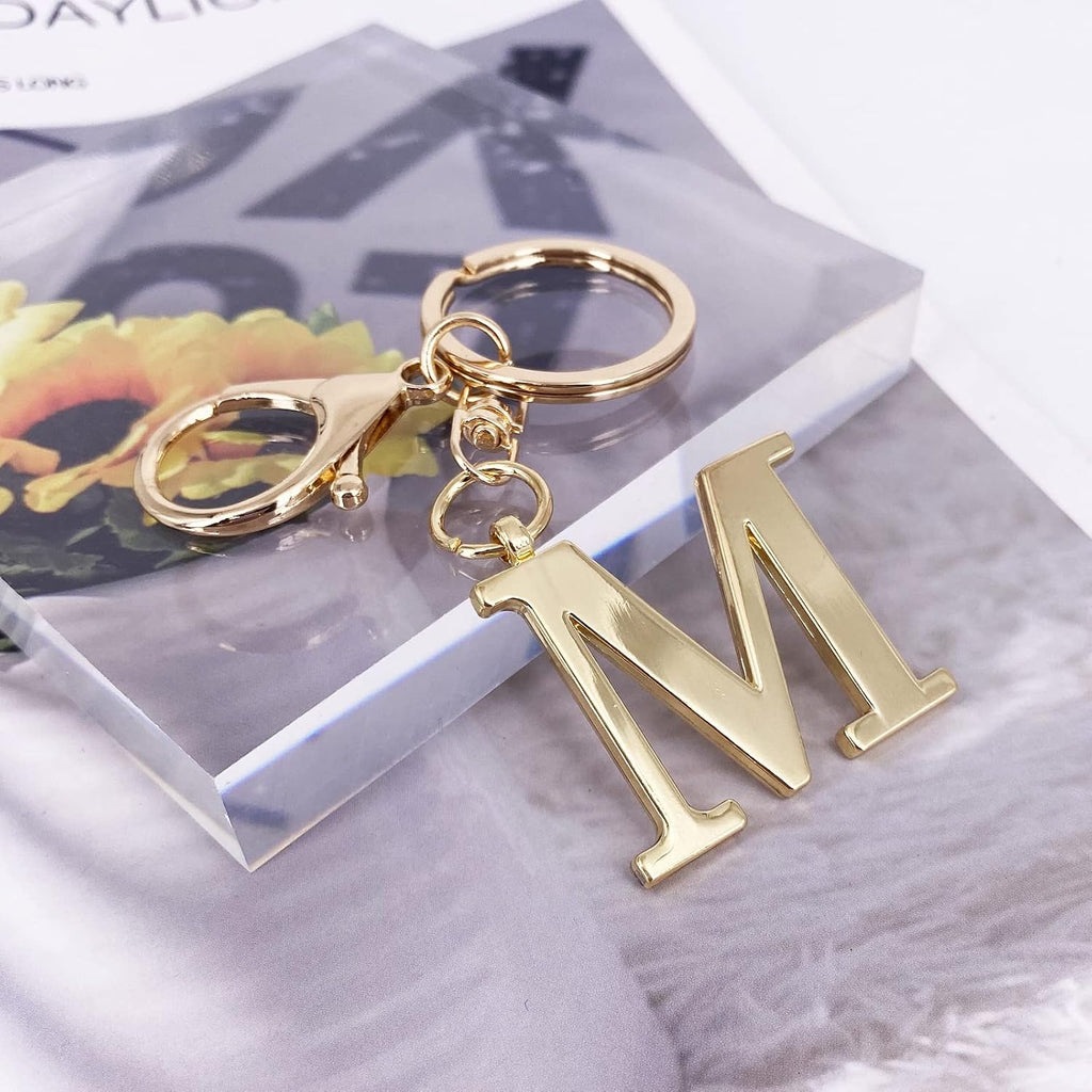 LAXPICOL Initial Letter A-Z Keychain For Women,Bag Purse Backpack Charm