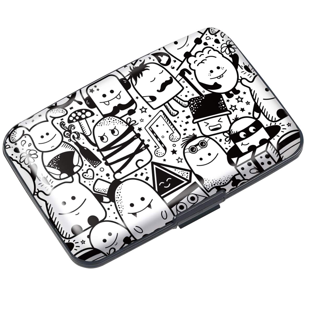 Coco Rossi Credit Card Holder RFID Aluminum Small Mini Wallet Women