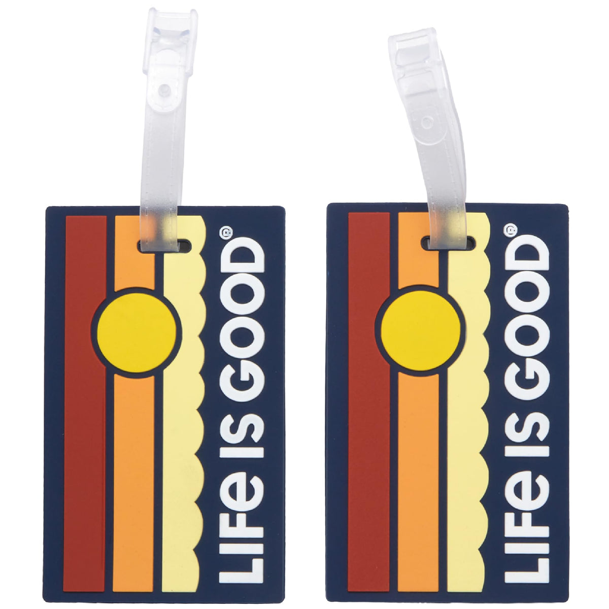 LIFE IS GOOD 2 Piece Vegan Leather Luggage Tags