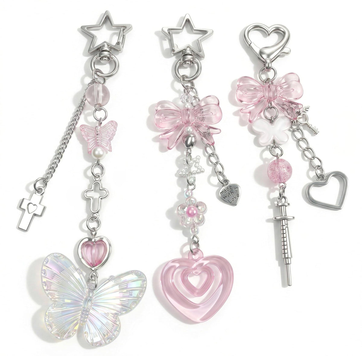 AGEN KGEN Novelty keychains Aesthetic Y2K Keychain Charms Stylish Keychains Accessories for Women Bag Purse Gifts
