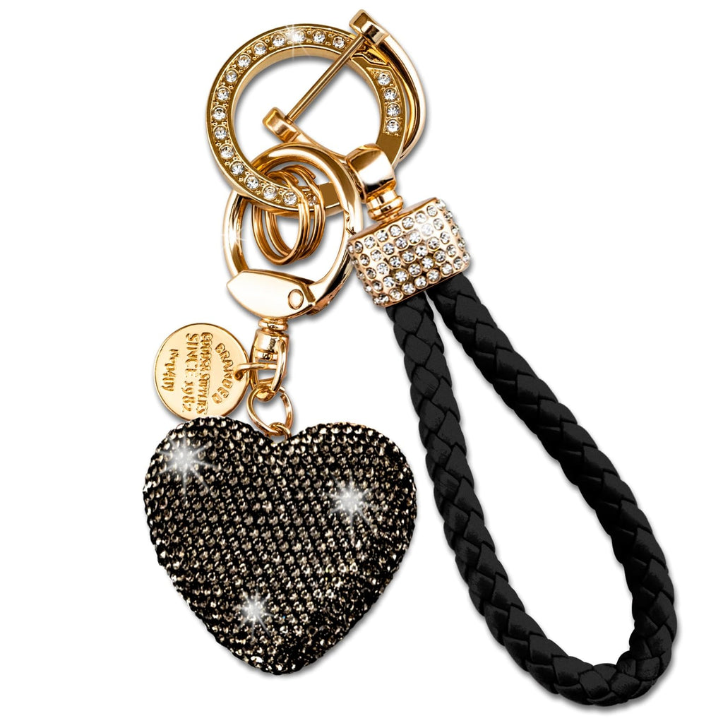Heart Keychain Wristlet Bling Keychains For Women Key Chain For Car Keys