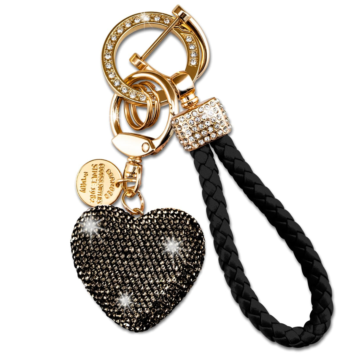 Heart Keychain Wristlet Bling Keychains For Women Key Chain For Car Keys