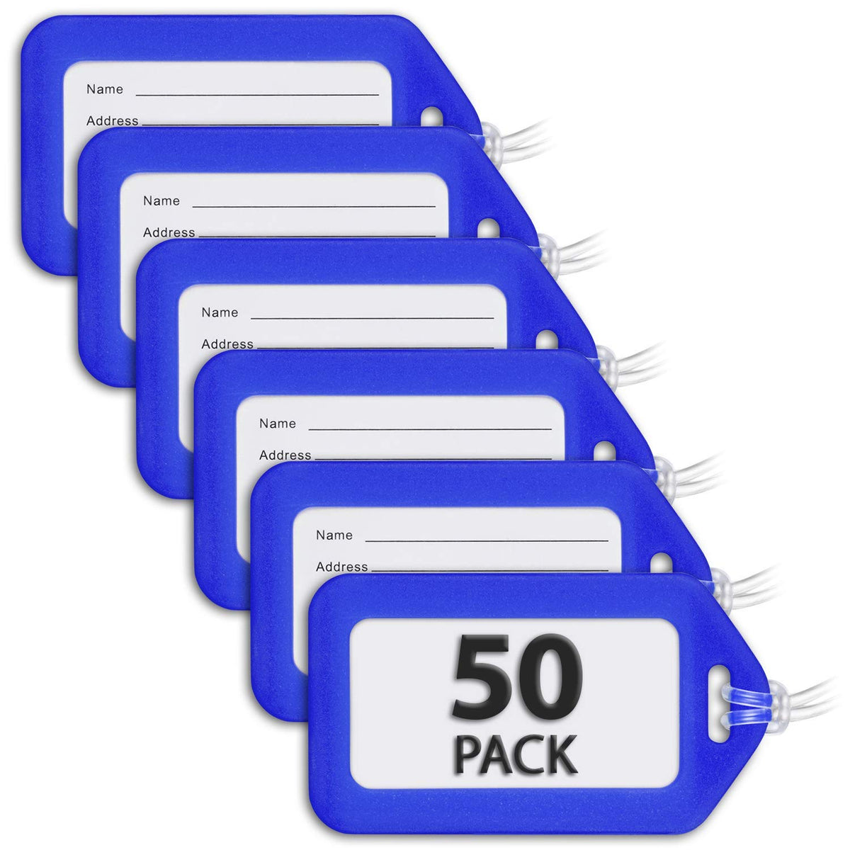 Luggage Tags for Suitcases - Assorted, 6 PK - TSA Approved Travel Tags