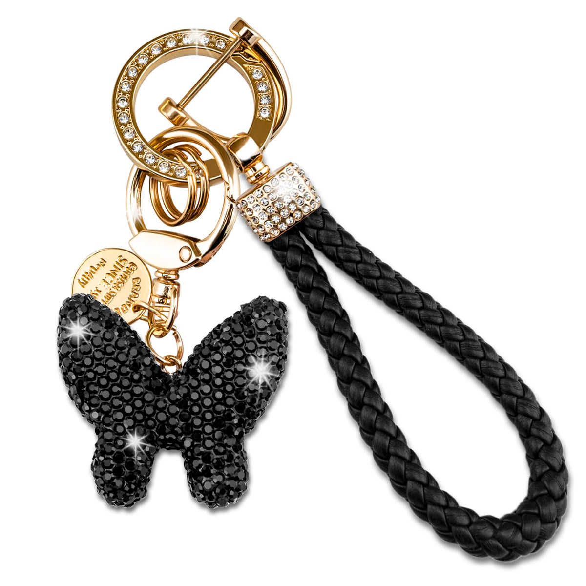 Heart Keychain Wristlet Bling Keychains For Women Key Chain For Car Keys