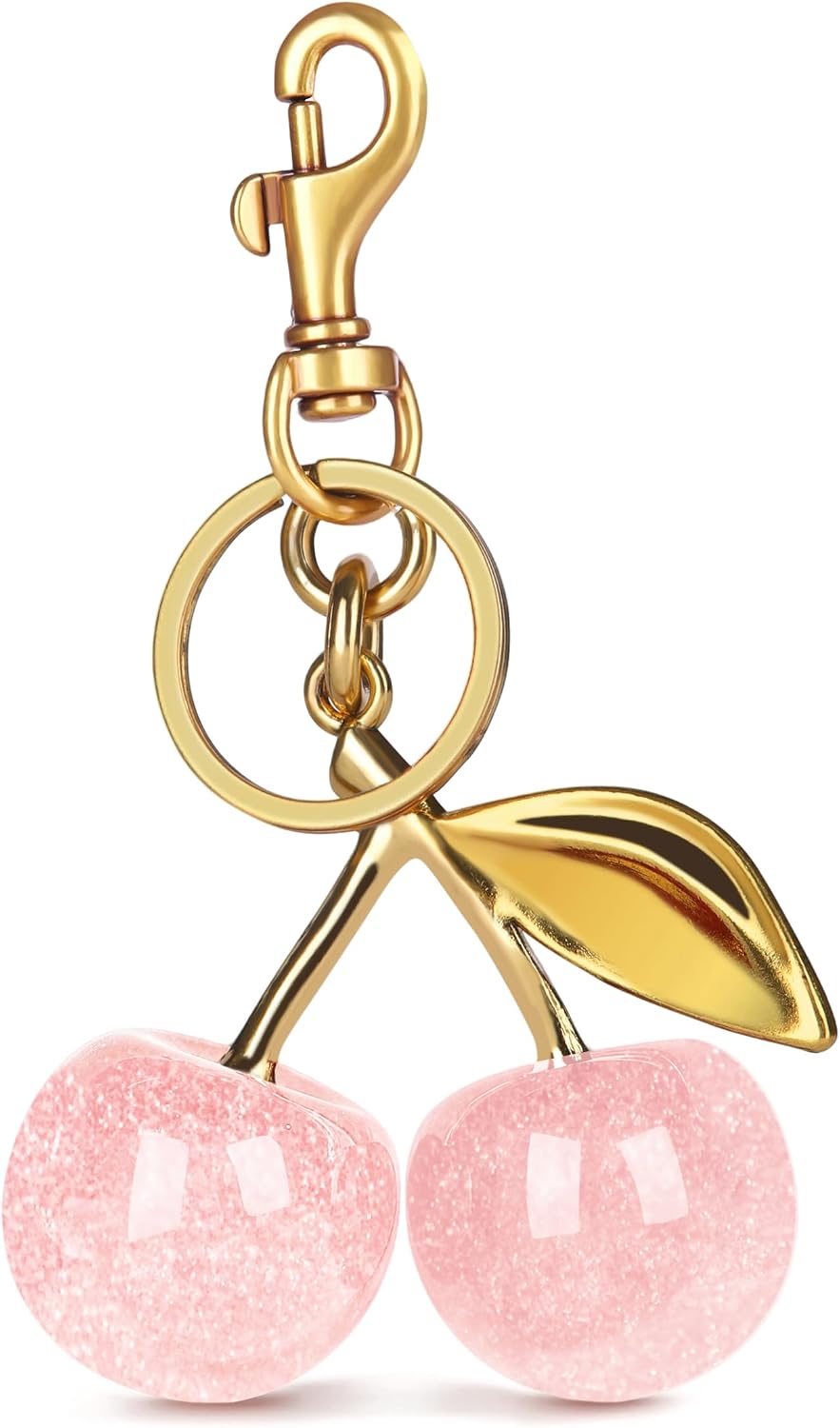 OVRUNS Cherry Bag Charm Cute Accessories Sparkling Purse Charms for Women