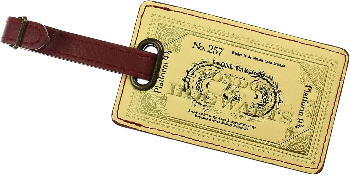 Harry Potter Platform 9 3/4 Ticket London To Hogwarts Luggage Bag Tag