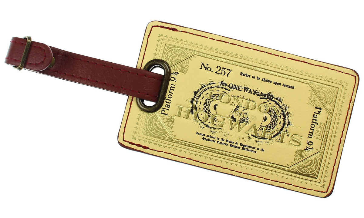 Harry Potter Platform 9 3/4 Ticket London To Hogwarts Luggage Bag Tag