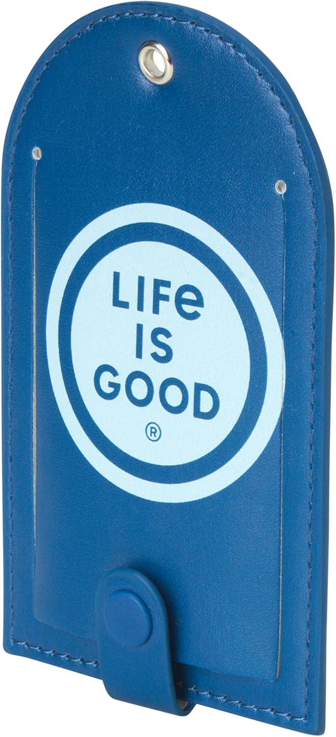 LIFE IS GOOD 2 Piece Vegan Leather Luggage Tags