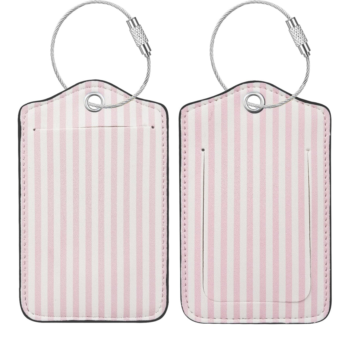 Luggage Tag, Premium Faux Leather Travel ID Tag, Stylish Suitcase Accessory