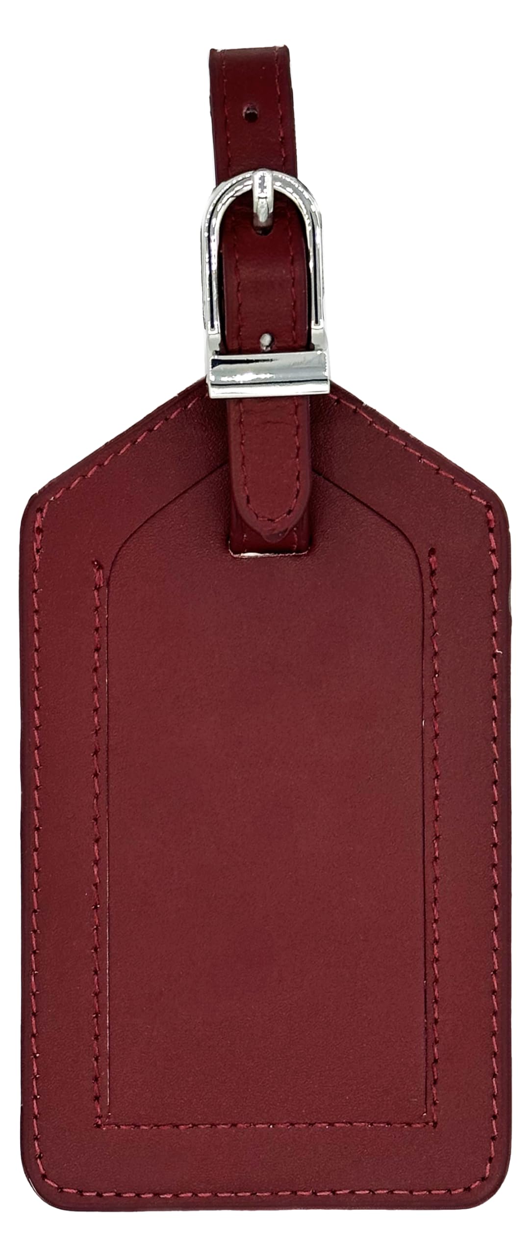 Emerald Green Genuine Top Grain Leather Luggage Tag