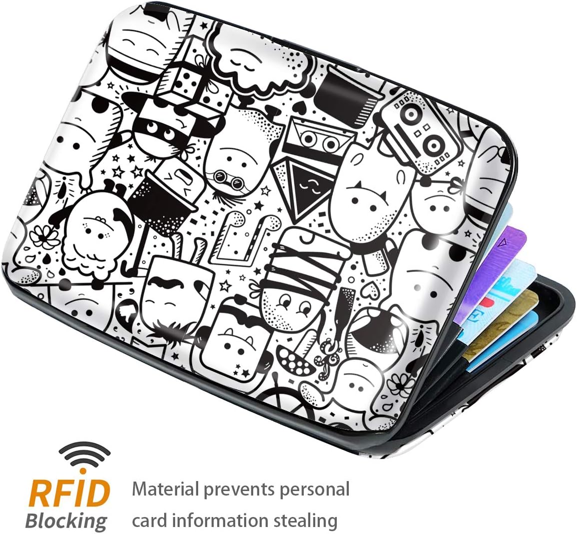 Coco Rossi Credit Card Holder RFID Aluminum Small Mini Wallet Women