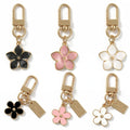 AGEN KGEN Cute Flower keychains for Women, Aesthetic Keychain Charms, Bag ＆ Purse Charms for Handbags ＆ Backpacks Accessories