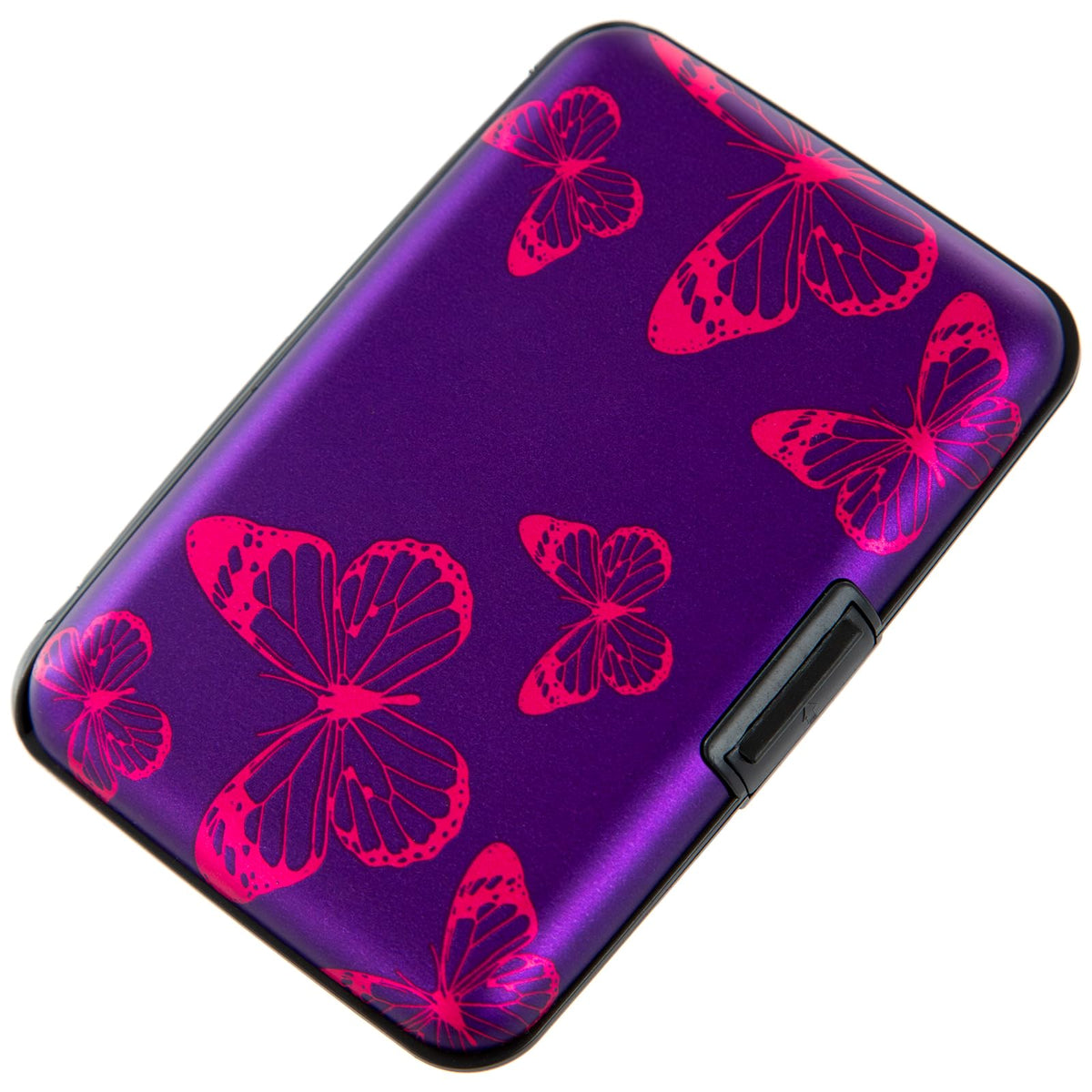 Credit Card Holder, Metal Card Wallet RFID Blocking Mini Slim Aluminum Business Hard Card Case for Women Men (Cartoon Avocado)