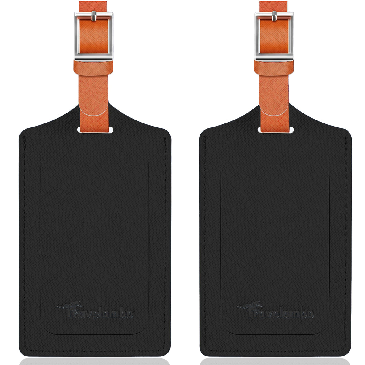 Travelambo 2 Pack Luggage Tags for Suitcases Airplane Travel Essentials
