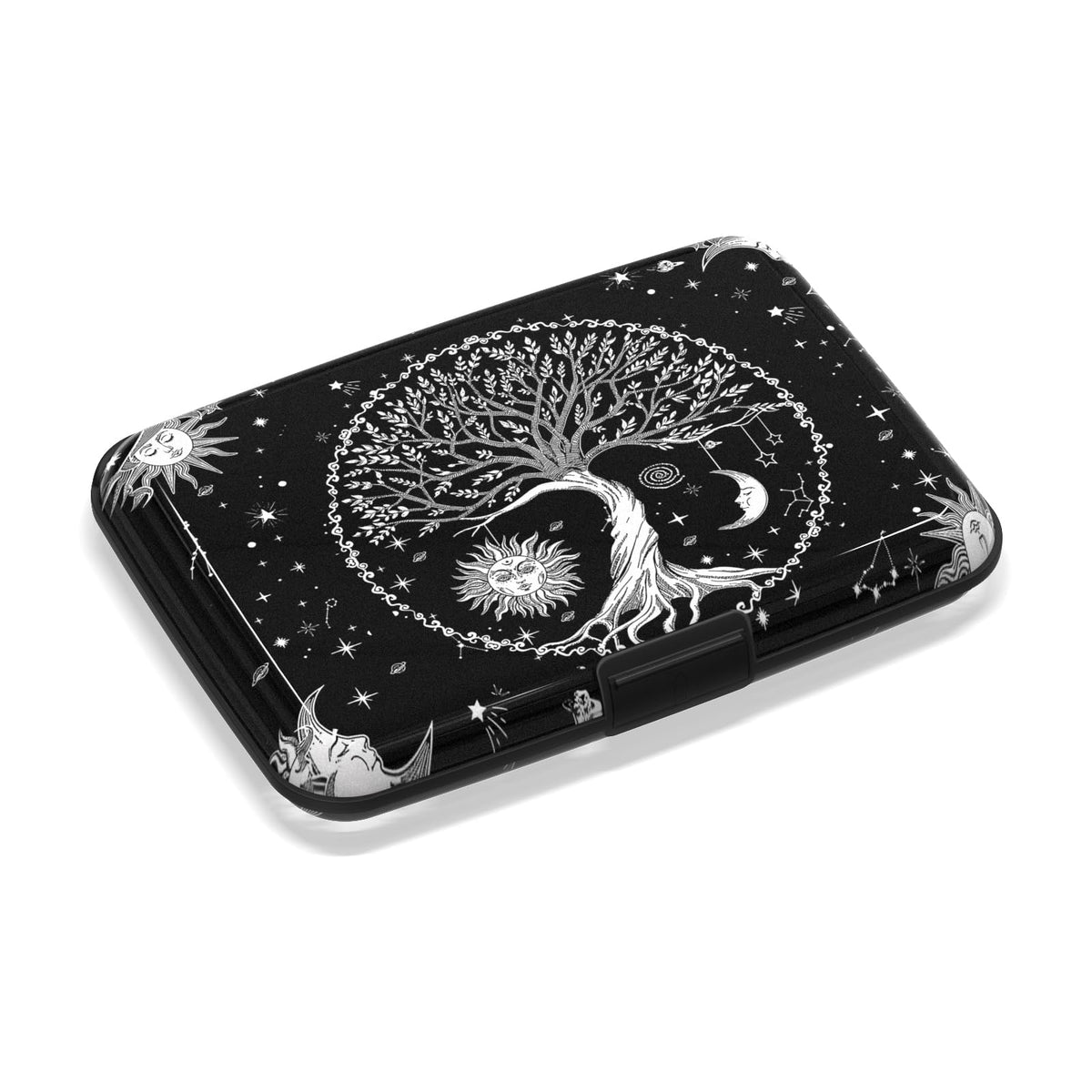 Mini RFID Blocking Credit Card, Cute Cat Wallet Credit Cards Holder Business Card Case Aluminum Metal Travel ID Case for Men Women