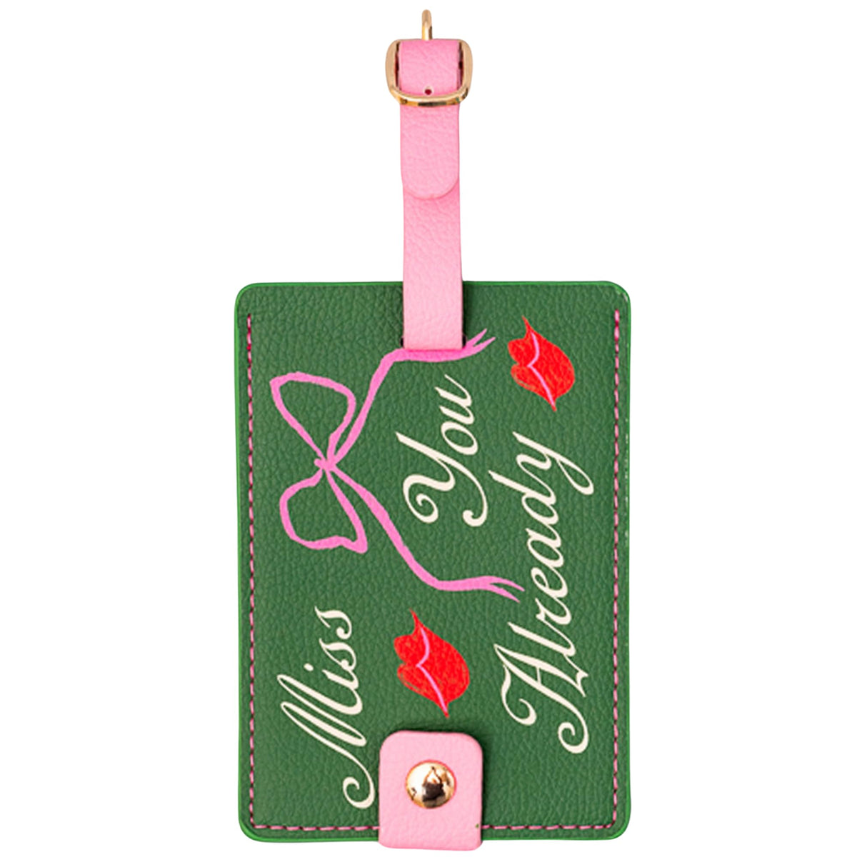 Ban.do Getaway Suitcase Tag for Travel, Durable Vegan Leather Luggage Identifier