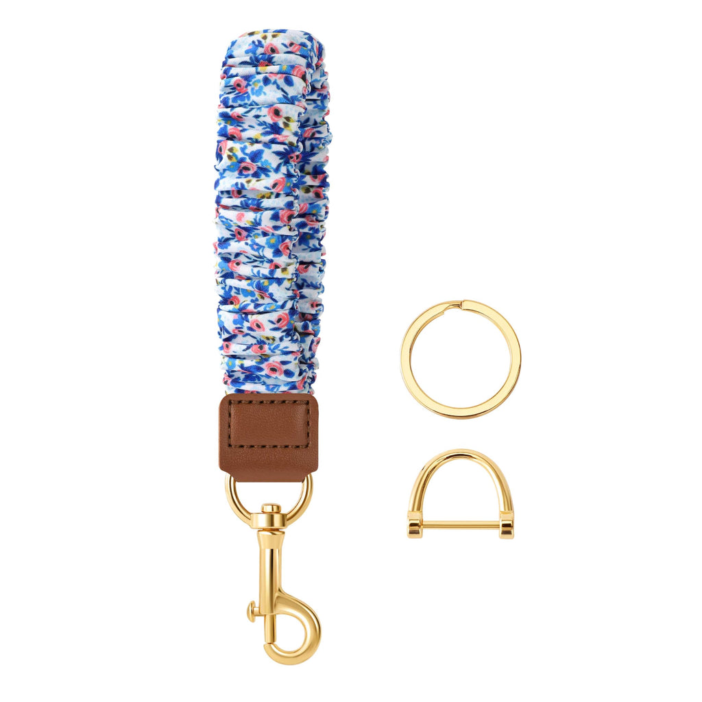 Scrunchie Keychain Wristlet, Cute Key Chain Wrist Bracelet Lanyard Strap