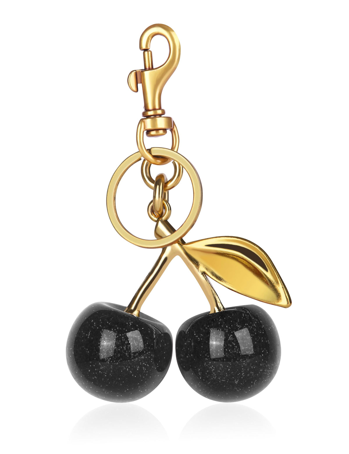 OVRUNS Cherry Bag Charm Cute Accessories Sparkling Purse Charms for Women
