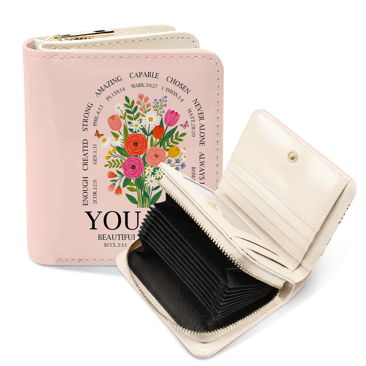 Credit Card Holder Wallet for Women, Christian Wallet For Women, Christian Gifts Aesthetic Princess Card Holder Purse, Birthday Christmas Graduation Gifts For Women, Princess Purse
