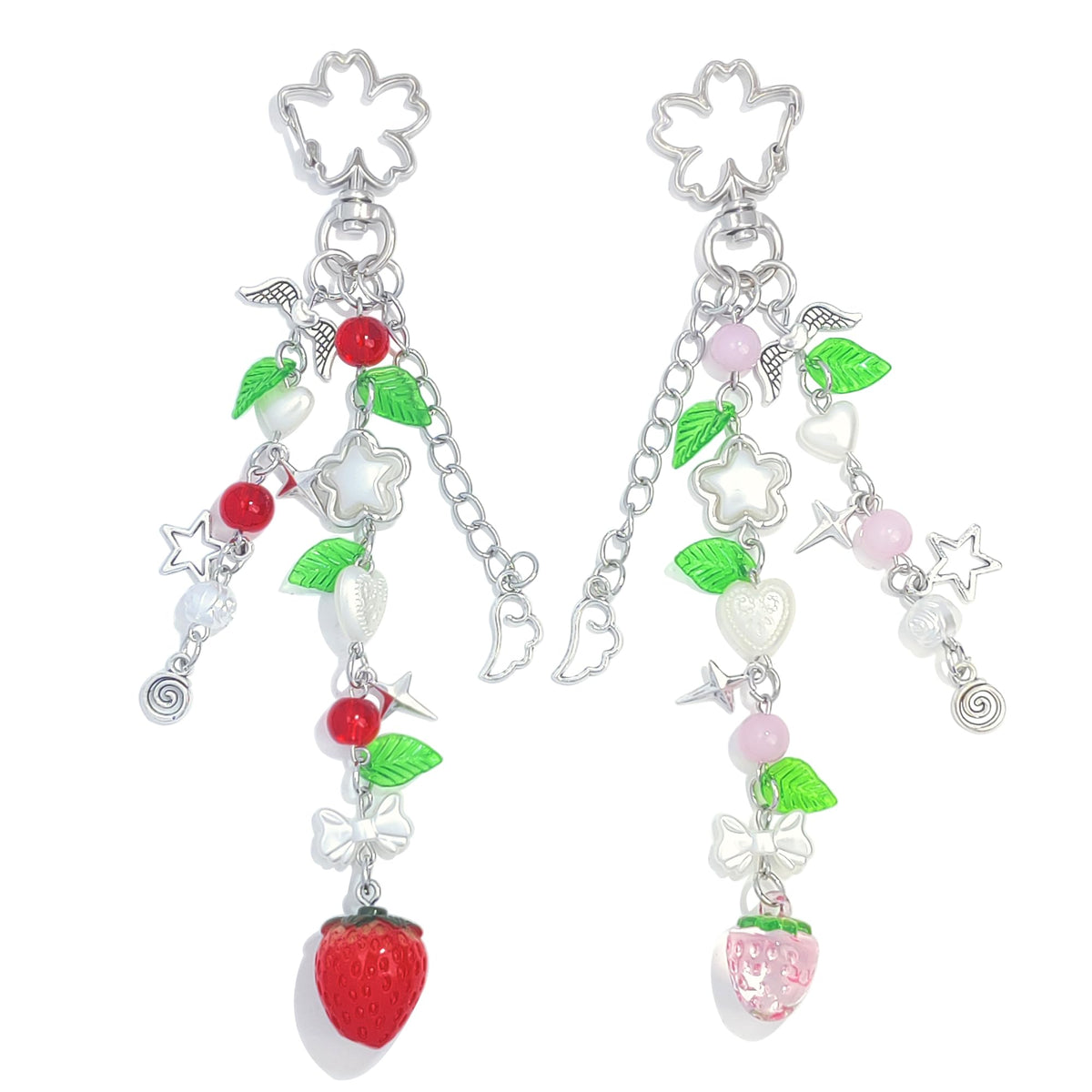 Cute Pink Fuzzy Cat Aesthetic Y2K Stylish Keychains