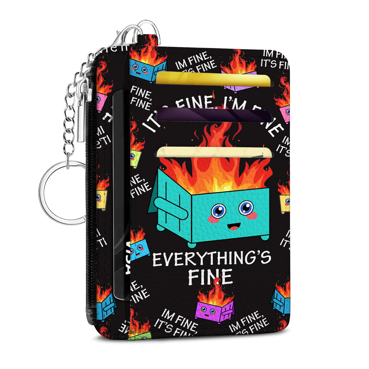 Footprints Credit Card Holder Small Wallet for Women
