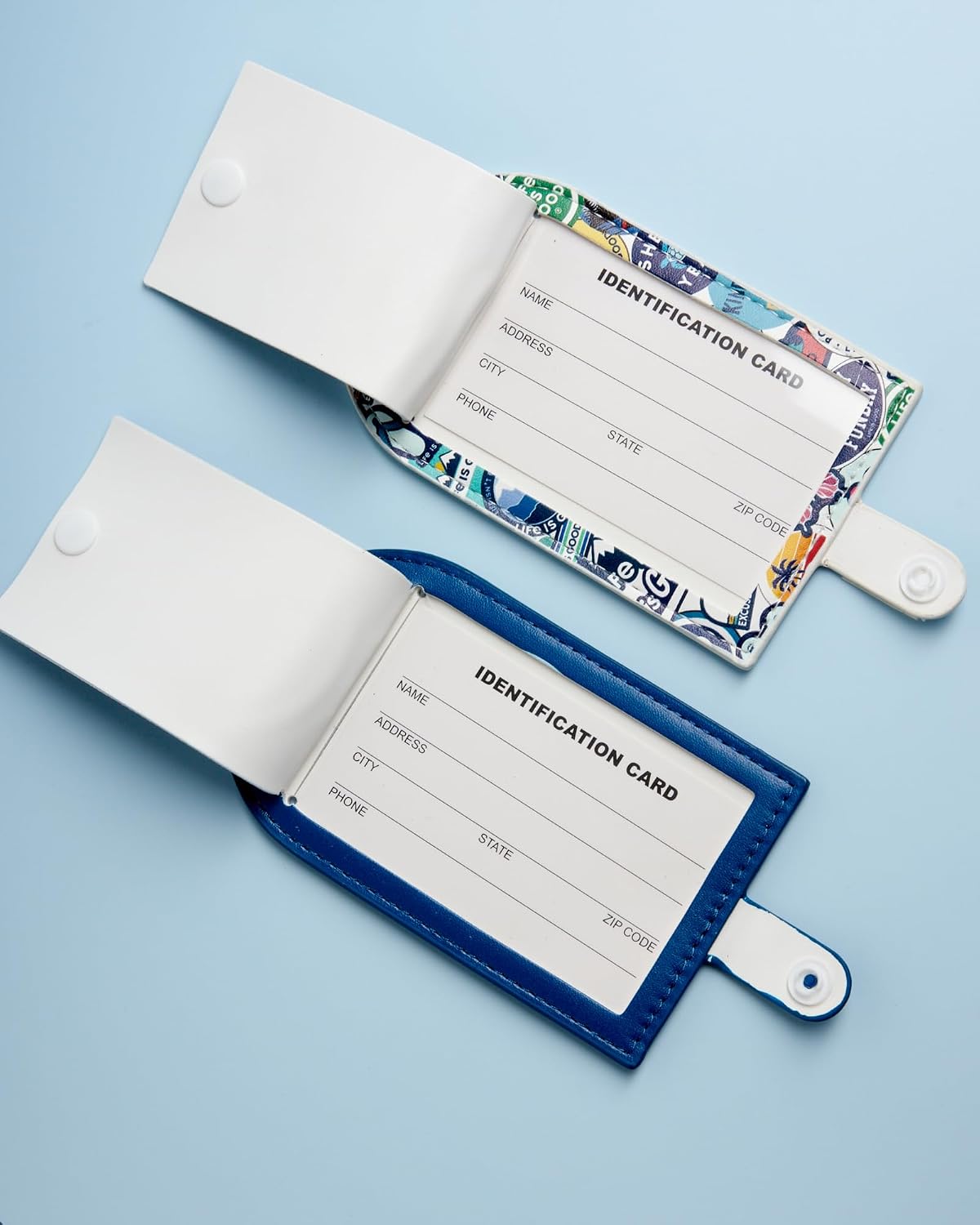 LIFE IS GOOD 2 Piece Vegan Leather Luggage Tags