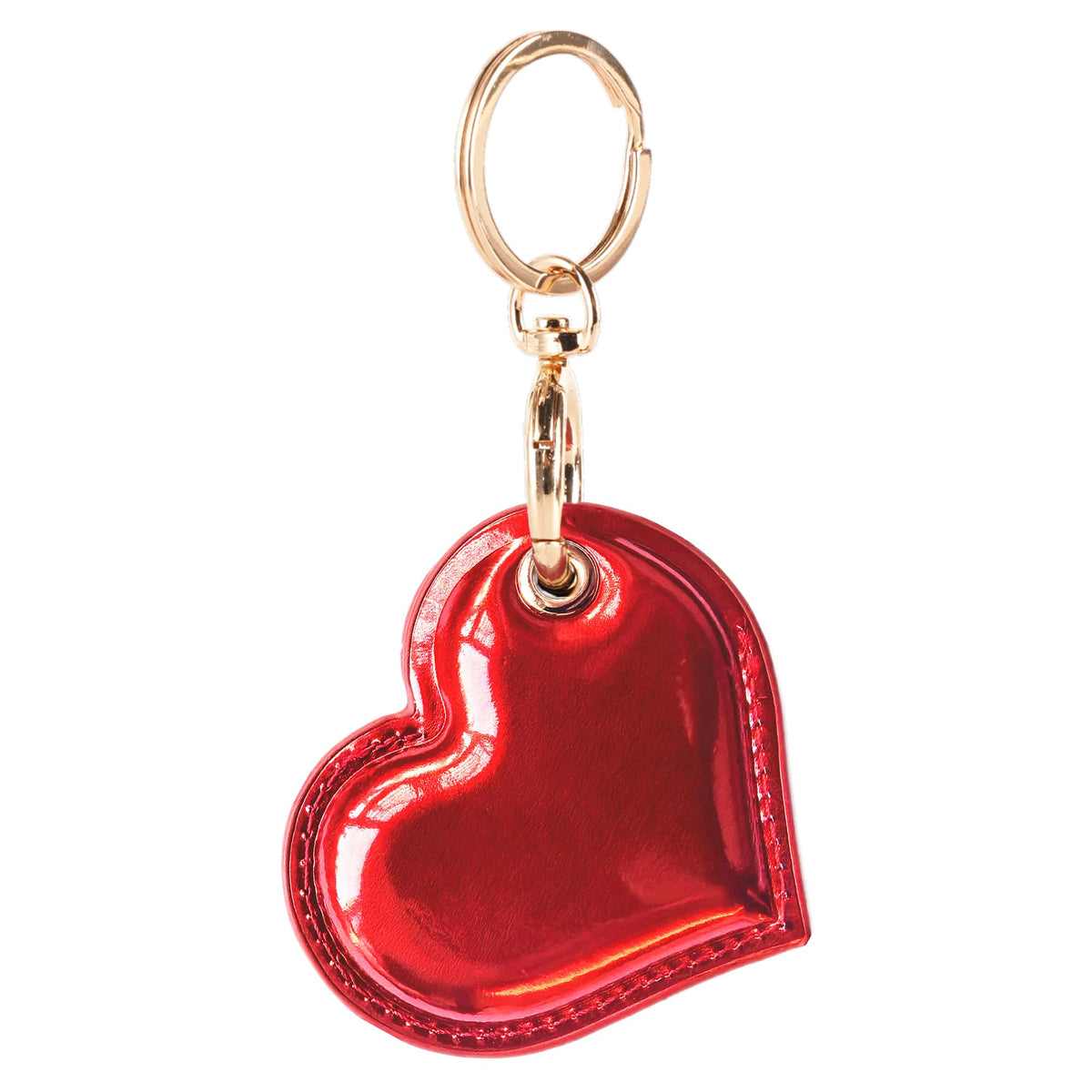 BORKUANA PU Leather Keychain Holder Protective Case Compatible with AirTag
