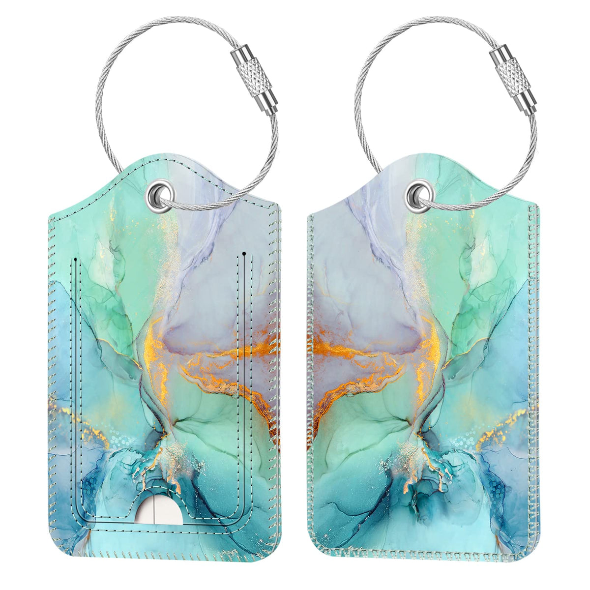 Fintie Luggage Tags Privacy Cover ID Label for Travel Bag Suitcase