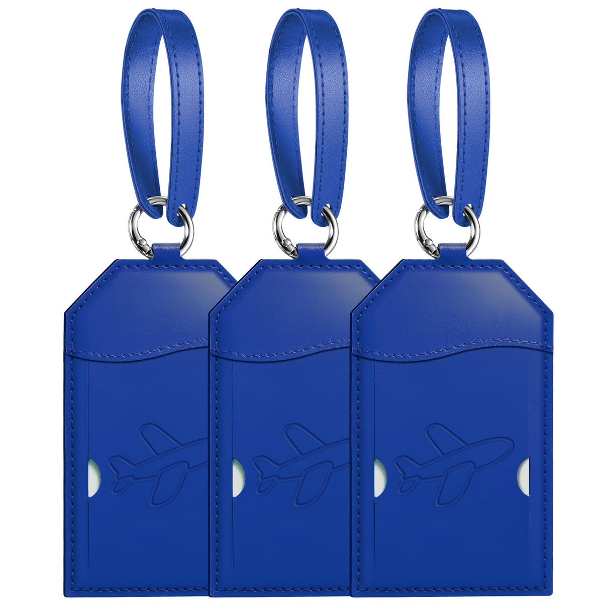 Mayski 5 Pack Luggage Tags for Suitcases Bag Tag, Black Airplane