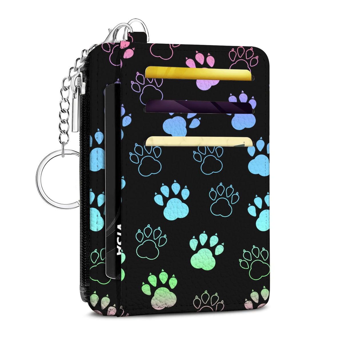 Footprints Credit Card Holder Small Wallet for Women