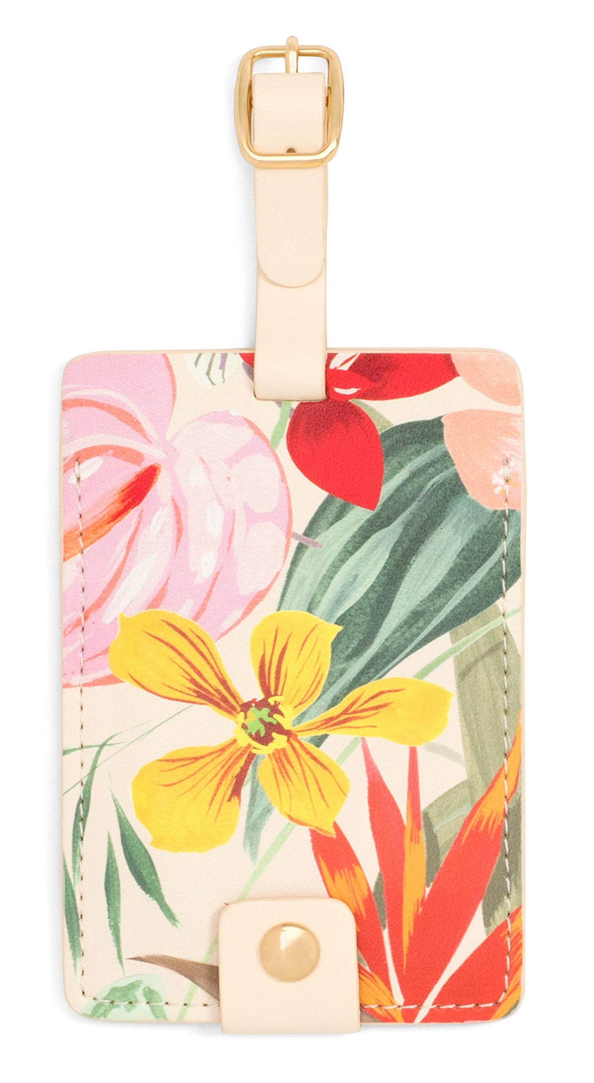 Ban.do Getaway Suitcase Tag for Travel, Durable Vegan Leather Luggage Identifier