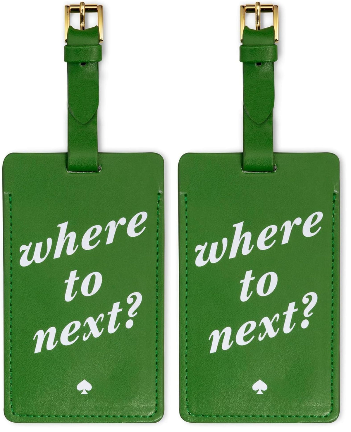 kate spade new york Leatherette Luggage Tag, Enchanted Stripe