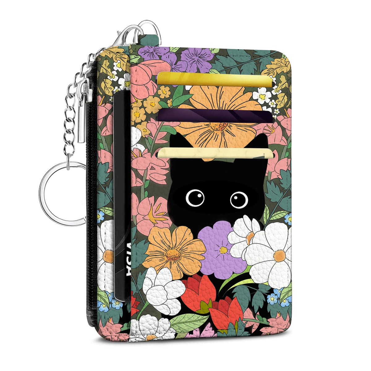 Footprints Credit Card Holder Small Wallet for Women