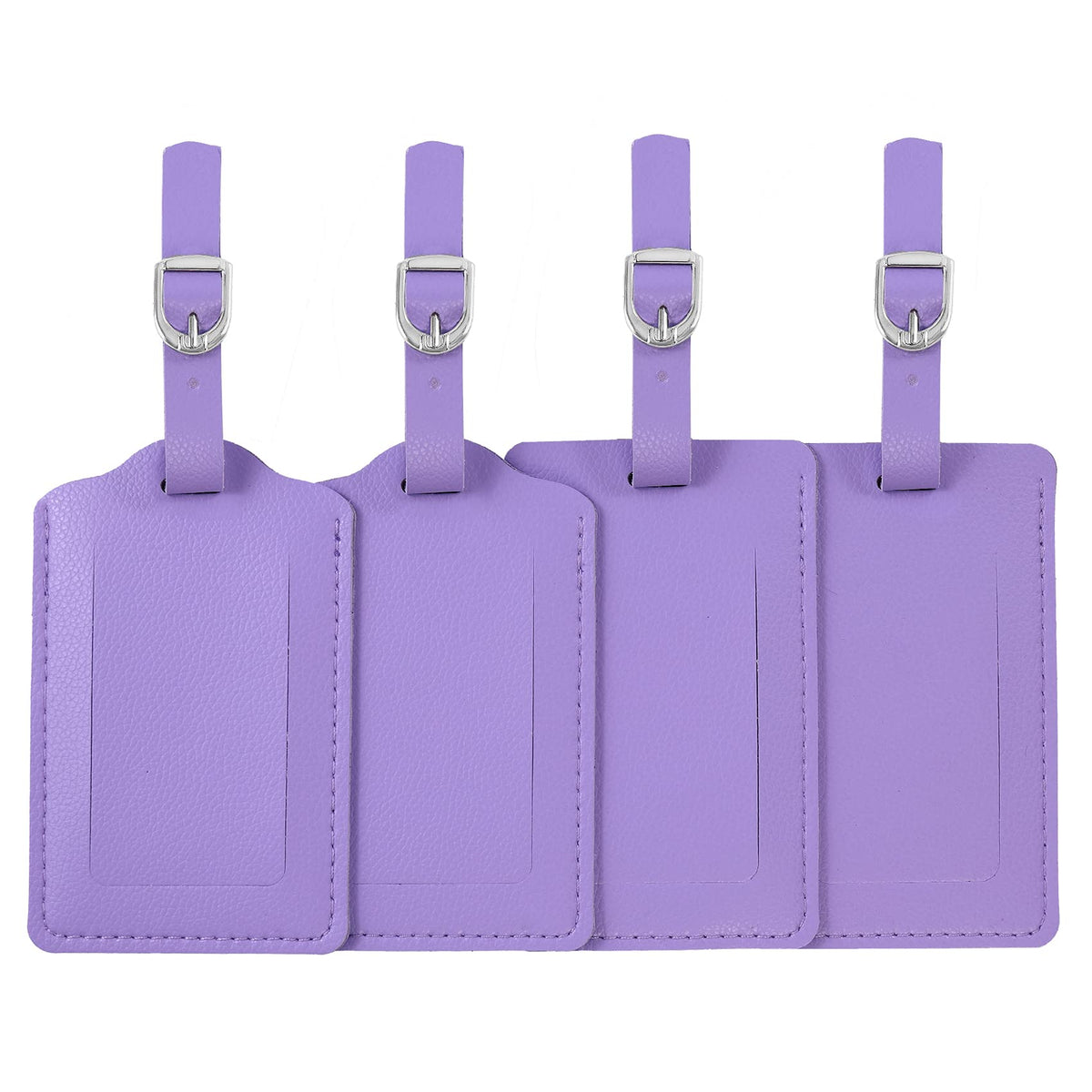 Vigorport Luggage Tags, Leather Personalized Suitcase Tag Set of 4 Pack