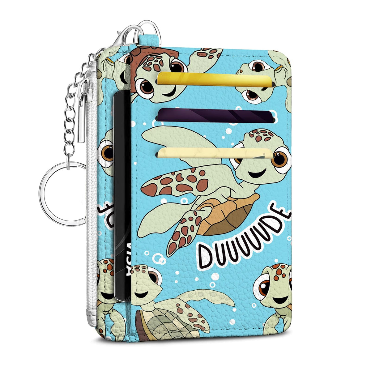 Footprints Credit Card Holder Small Wallet for Women