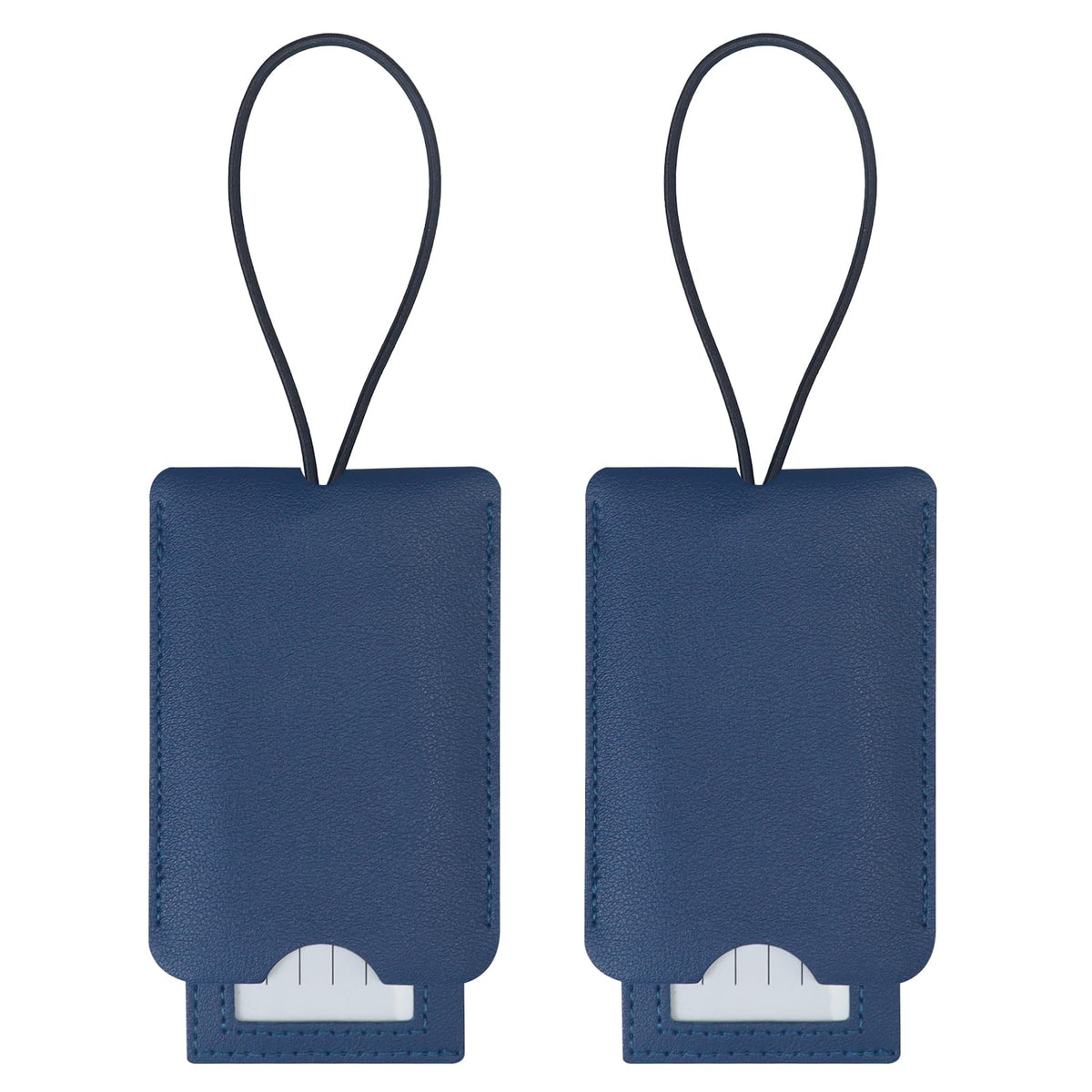Gloppie 2 Pack Luggage Tags Suitcases Travel Tags with Privacy Cover Black