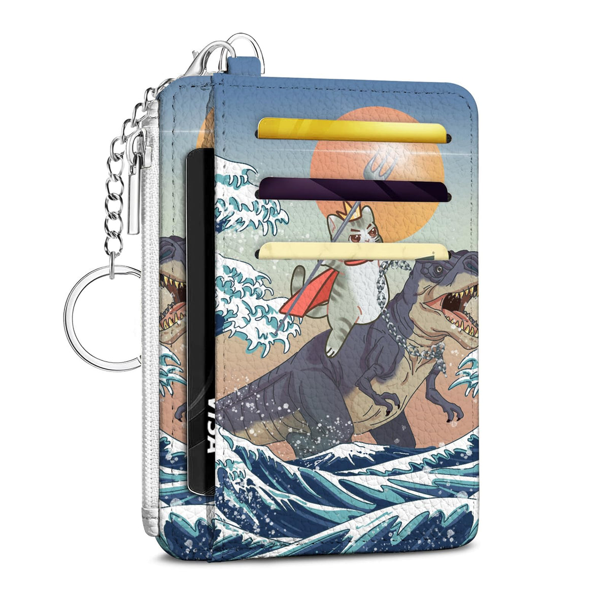Footprints Credit Card Holder Small Wallet for Women