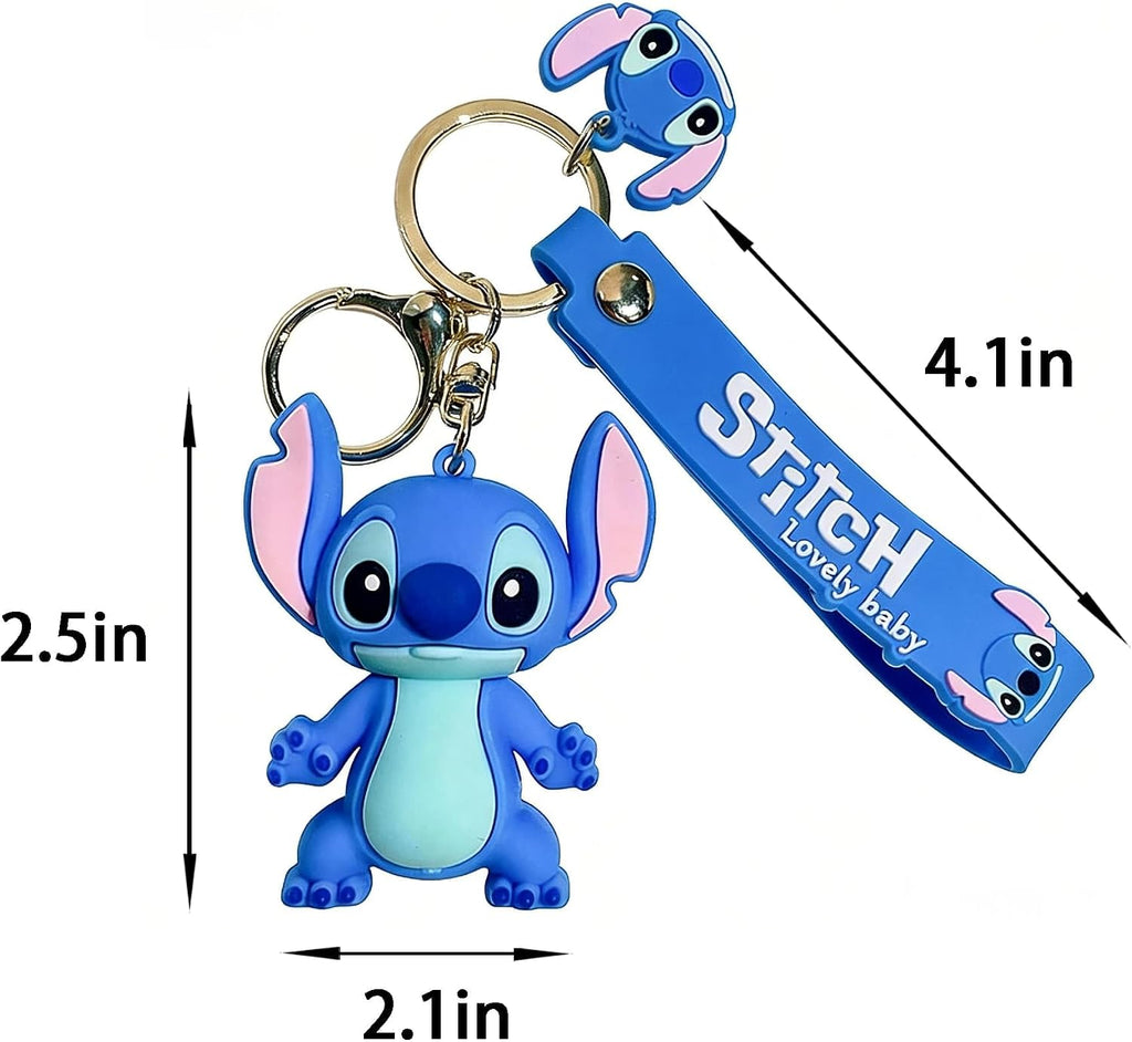 Cute Cartoon Keychain - Kawaii Wristlet Key Chain for Backpacks & Car Charms Accessories