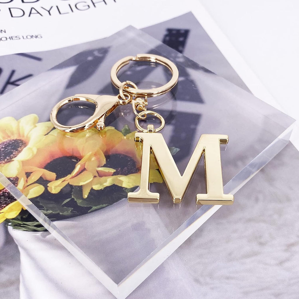 LAXPICOL Initial Letter A-Z Keychain For Women,Bag Purse Backpack Charm
